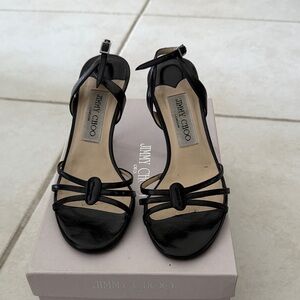Jimmy Choo Black Strappy Heels